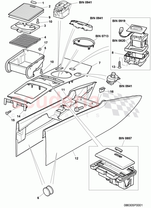 Part Diagram for Bentley 3W0858077C