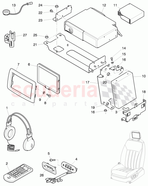 Part Diagram for Bentley 3W5 907 394 B