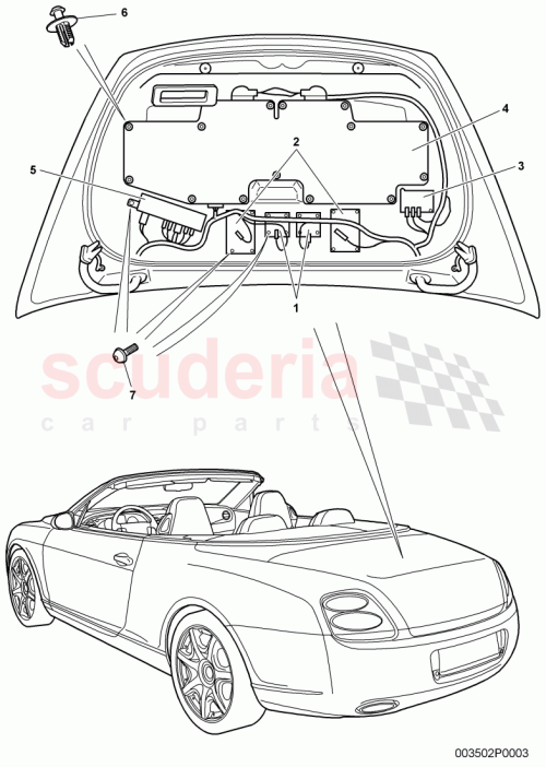 Part Diagram for Bentley 8H0919889A