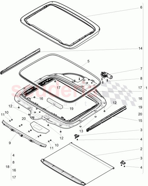 Part Diagram for Bentley WHT 006 218