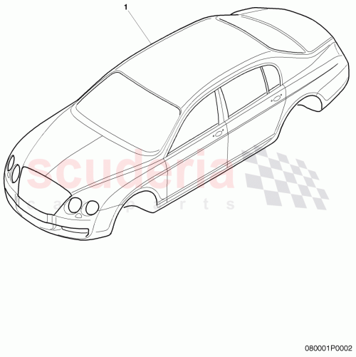 Part Diagram for Bentley 3W5800411C