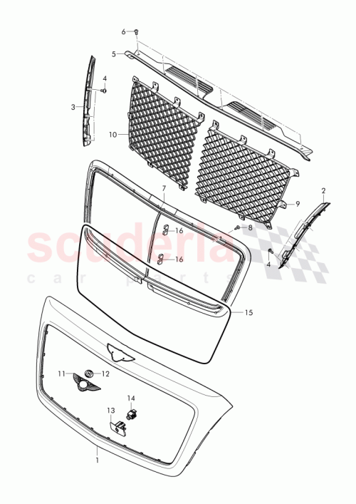 Part Diagram for Bentley 36A853957B