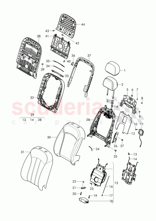 Part Diagram for Bentley 3Y5 881 551 H