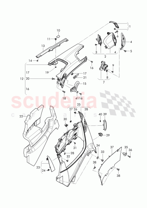 Part Diagram for Bentley 3W7867043D