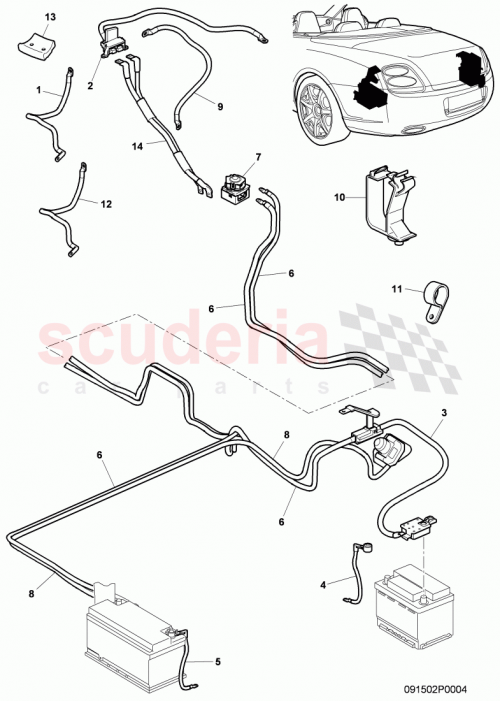 Part Diagram for Bentley 3W7971106A