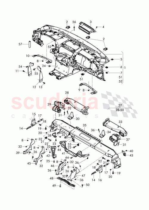 Part Diagram for Bentley 3W3 857 669 AH
