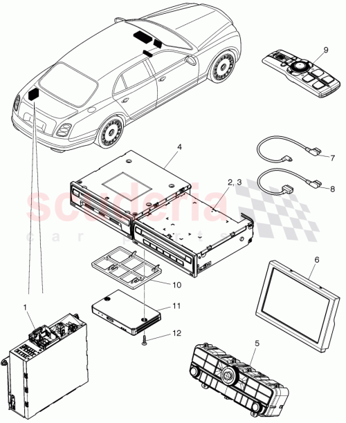 Part Diagram for Bentley 3Y1 051 700 A