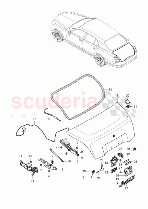 Part Diagram for Bentley 3Y0 827 550 D