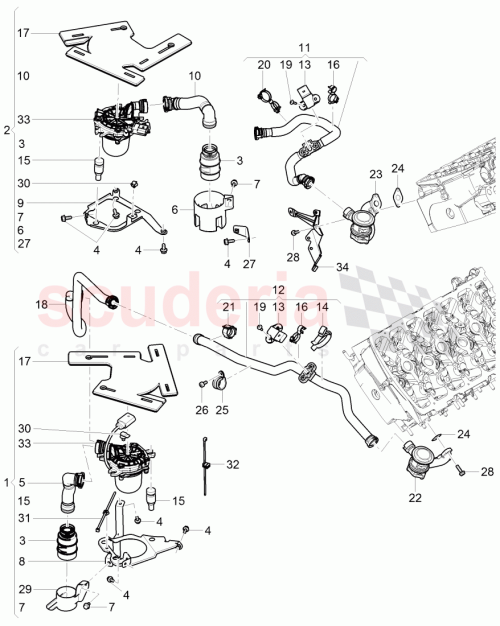 Part Diagram for Bentley 3W0131085P