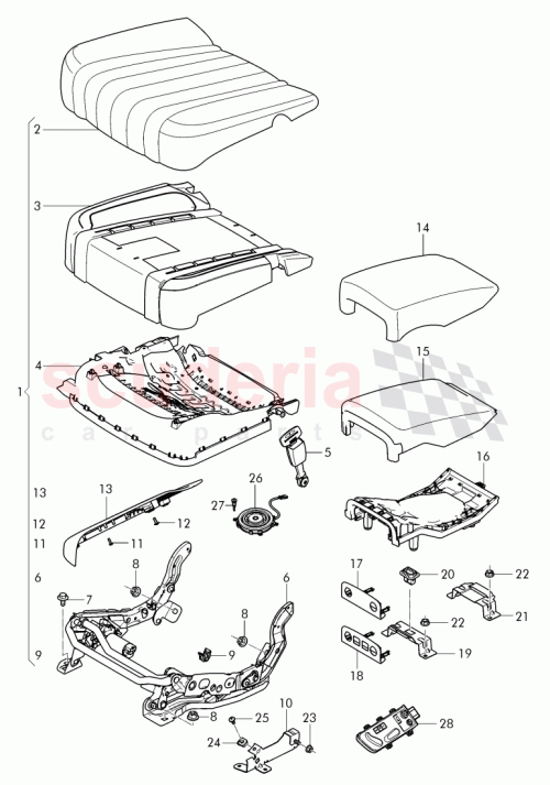 Part Diagram for Bentley 4W0 885 883 K