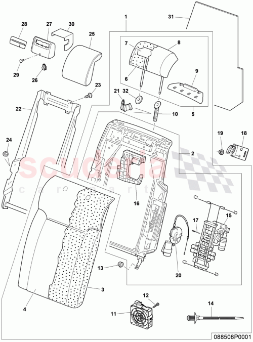 Part Diagram for Bentley 3W5864871A