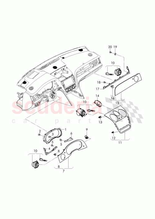 Part Diagram for Bentley 36C 857 053 B