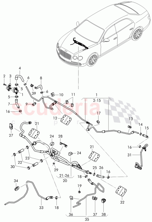 Part Diagram for Bentley 4W2 612 057 B