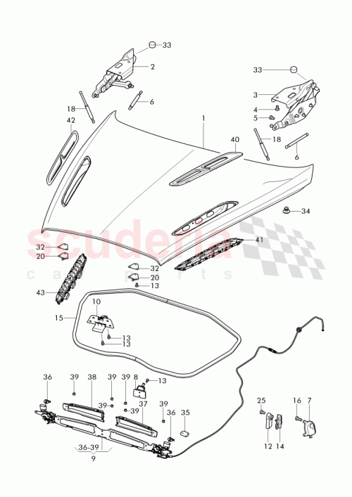 Part Diagram for Bentley 3W8 807 028 G