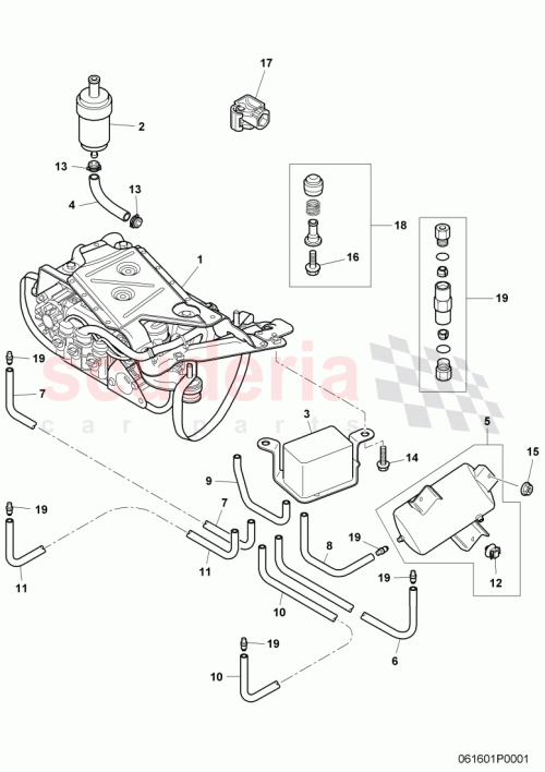 Part Diagram for Bentley 3W7 616 720 A
