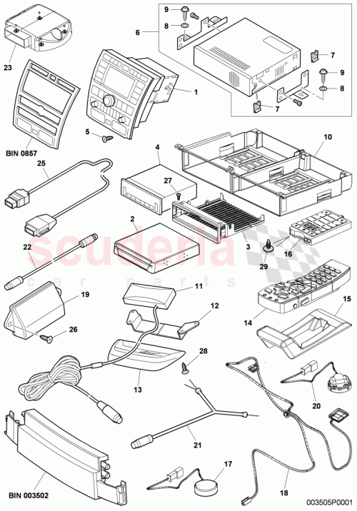 Part Diagram for Bentley 3W0 919 885