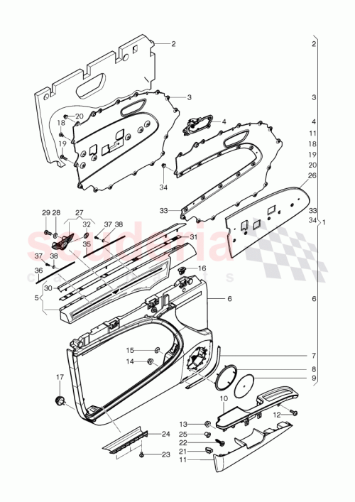 Part Diagram for Bentley 3Y1837641A999