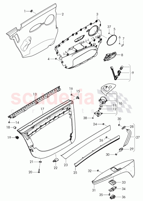 Part Diagram for Bentley 4W0 868 085