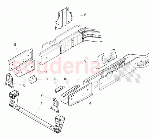 Part Diagram for Bentley 3Y0801127B