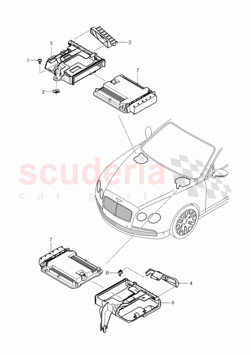 Part Diagram for Bentley 4W2 907 649 C