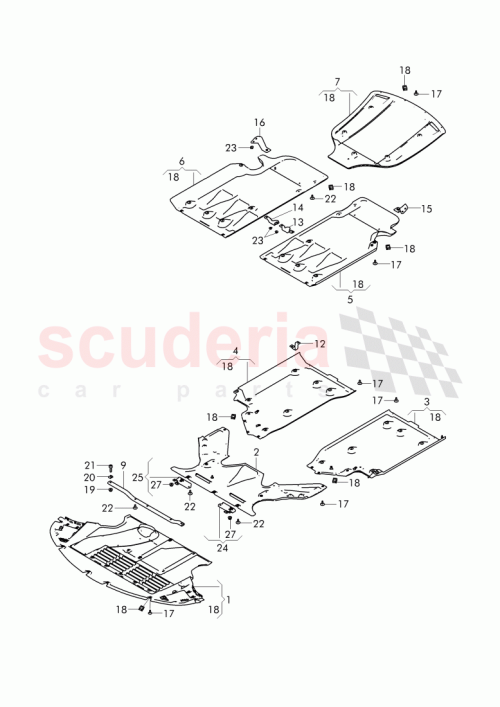 Part Diagram for Bentley 3W7 825 507 G