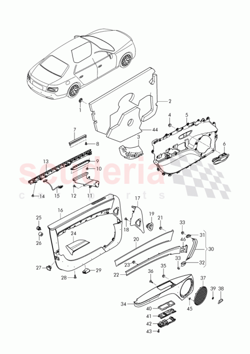 Part Diagram for Bentley 4W0 035 366 A