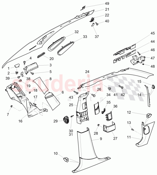Part Diagram for Bentley 3Y5 868 925 C