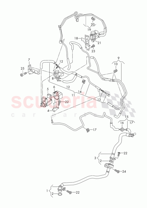 Part Diagram for Bentley 057 131 338 B