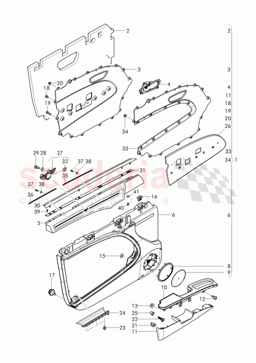 Part Diagram for Bentley 3Y1 837 641 A