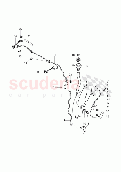 Part Diagram for Bentley 3W0955449G