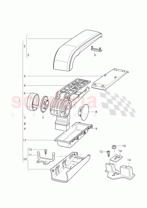 Part Diagram for Bentley 3W0864101BB