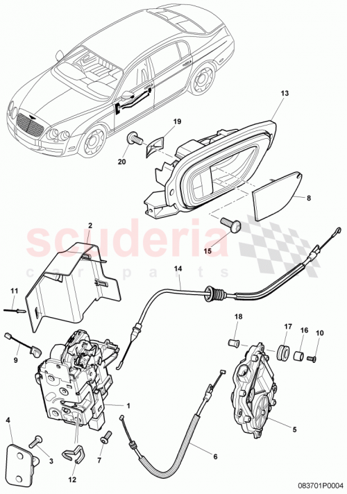 Part Diagram for Bentley 3D0837849