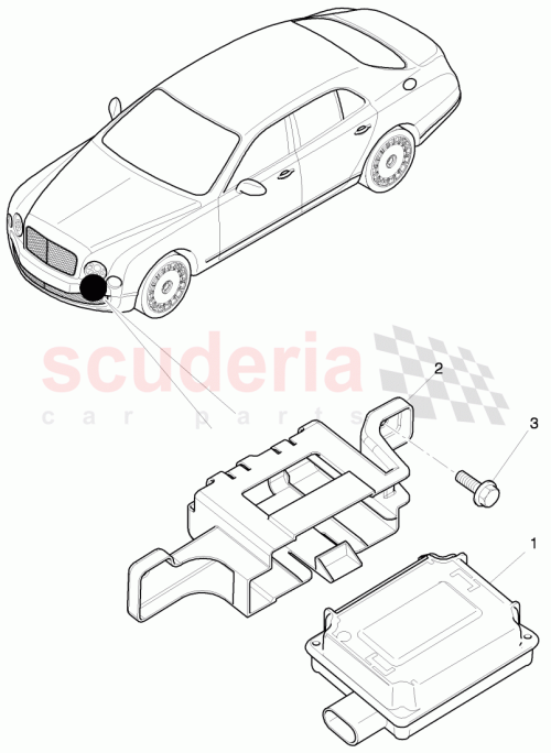 Part Diagram for Bentley 4G0907410A