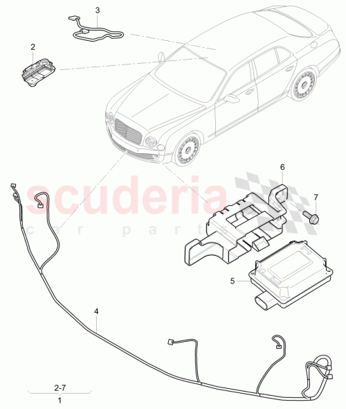 Part Diagram for Bentley JNV 907 410 B