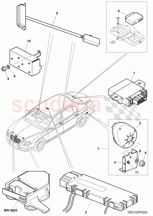 Part Diagram for Bentley 3D0959933H