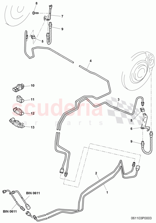 Part Diagram for Bentley 3W0611775C