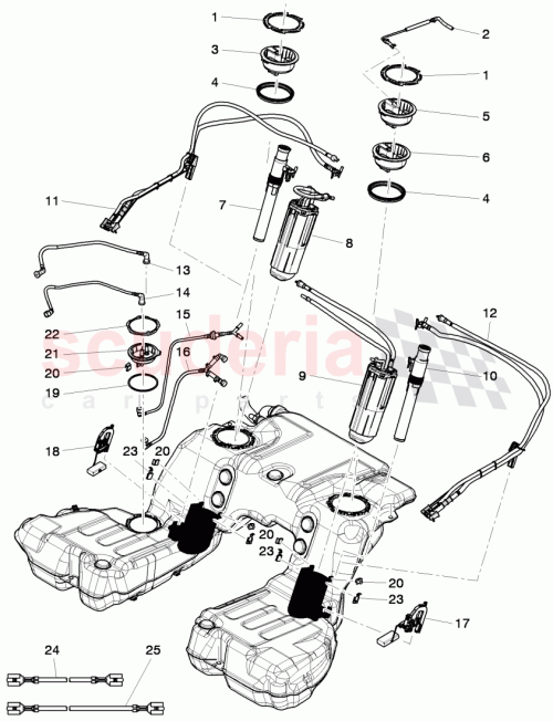 Part Diagram for Bentley 3W8919679A