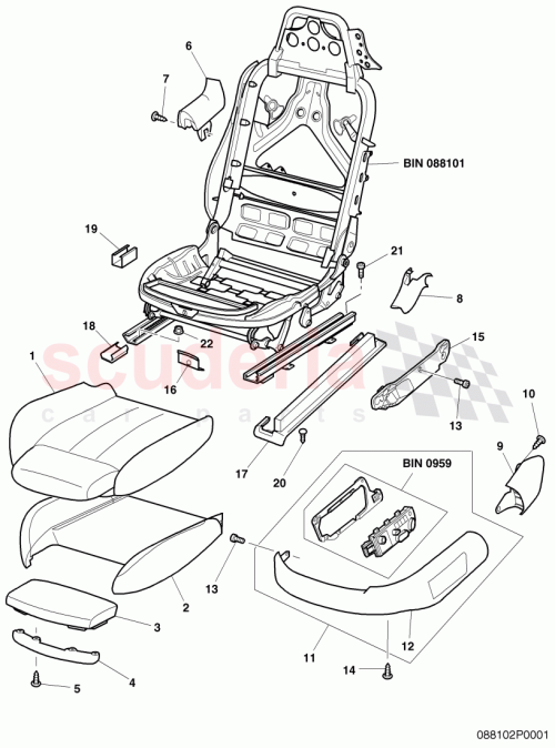 Part Diagram for Bentley 3W0881405C