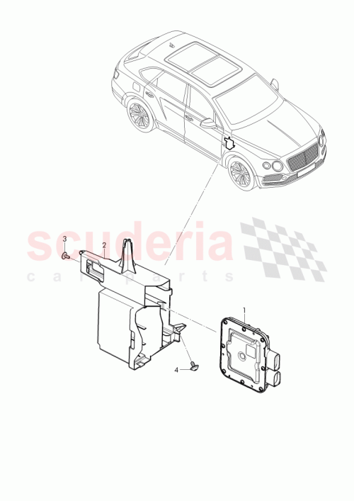 Part Diagram for Bentley 4M0907145E