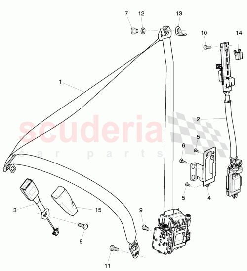 Part Diagram for Bentley 3Y5 868 529 A