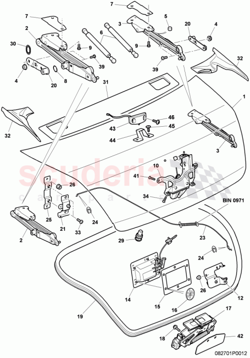 Part Diagram for Bentley 3W0827501D