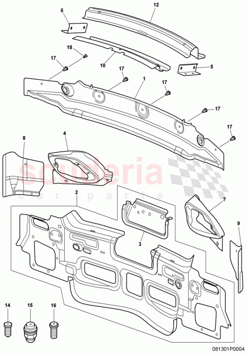 Part Diagram for Bentley 3W8813327C