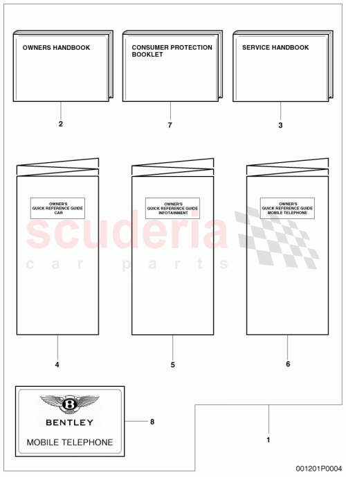 Part Diagram for Bentley 3W8 012 003 BJ