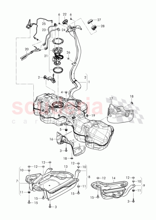 Part Diagram for Bentley 4M0 201 227 A