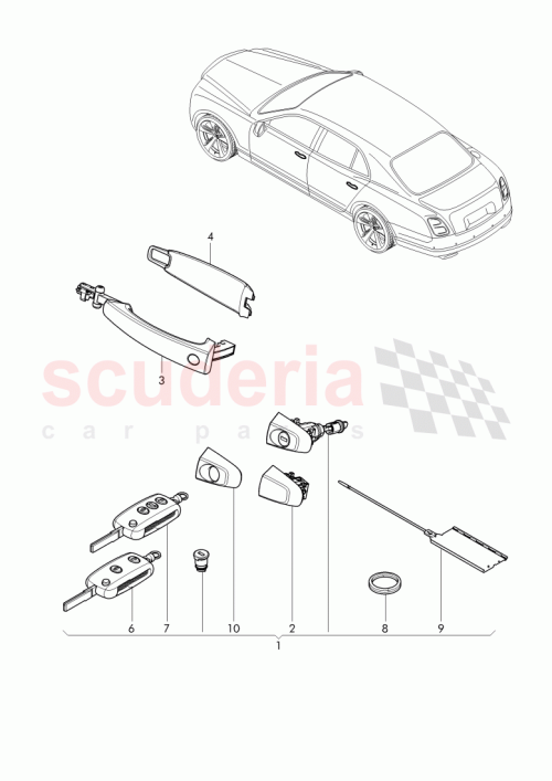Part Diagram for Bentley 3Y5 800 373 CF
