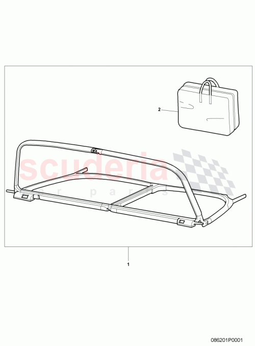 Part Diagram for Bentley 3W7862965D