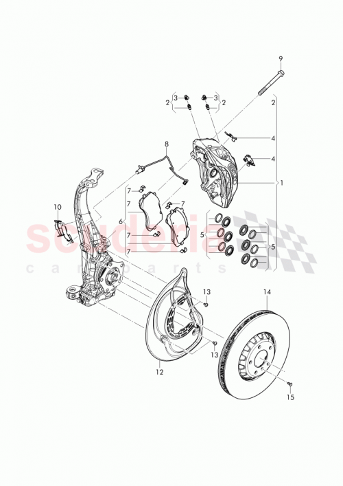 Part Diagram for Bentley 4M0698151BN