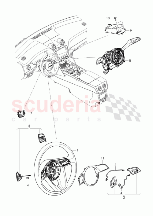 Part Diagram for Bentley 36A 927 191 A