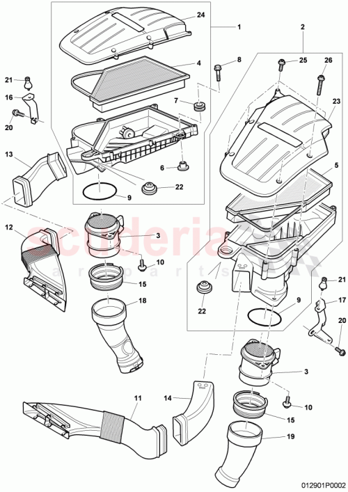 Part Diagram for Bentley 3W0129607H