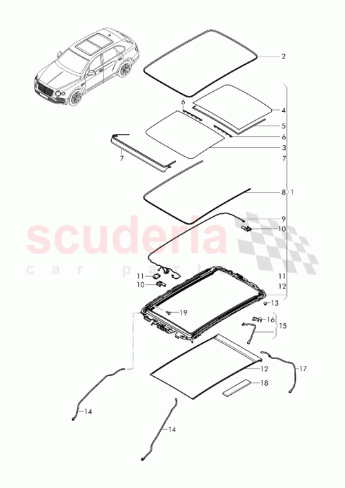 Part Diagram for Bentley 4M0 877 041